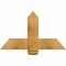 Ekena Millwork Eugene Rough Sawn Timber Gable Bracket, Western Red Cedar, 36"W x 21"H x 2"D x 6"F, 14/12 Pitch GBW036X21X0206EUG00RWR - alternate 1